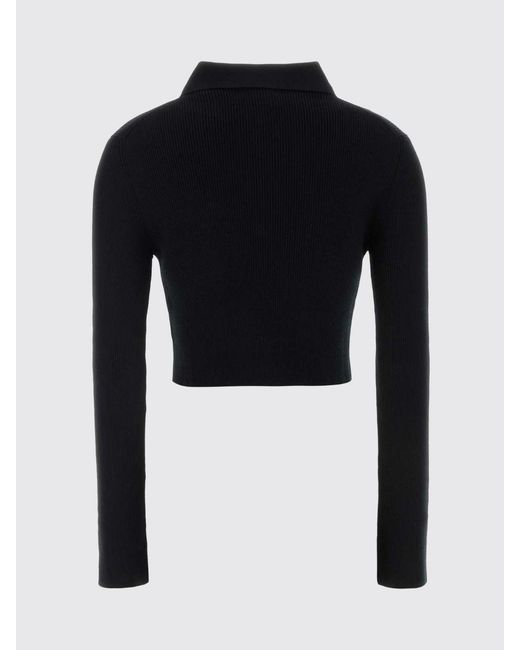 Jil Sander Black Cut-Out Wool Cardigan