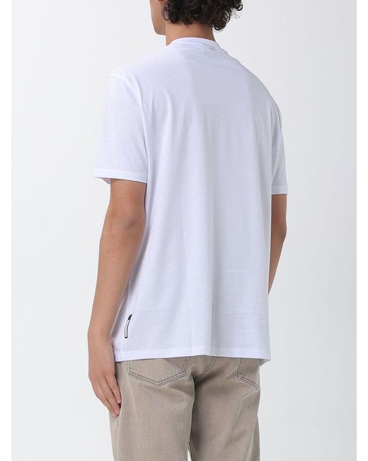 ARMANI EXCHANGE White Basic Crew Neck Cotton T-Shirt for men