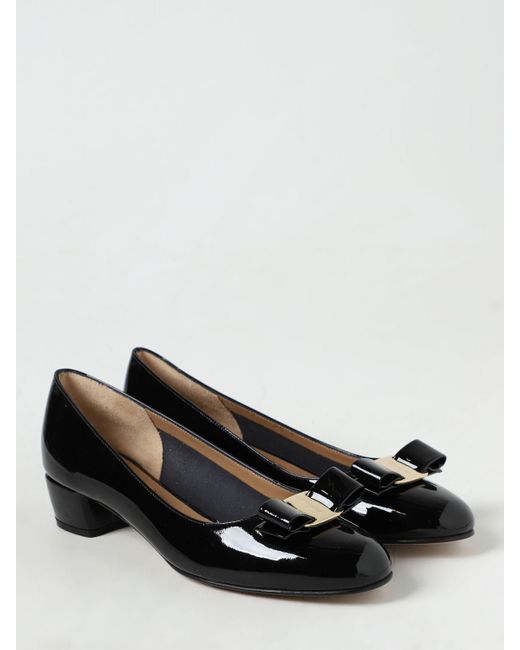 Ferragamo Black High Heel Shoes