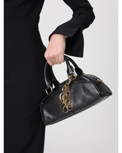 Chloé Black Chlo&Eacute Bowling Leather Bag