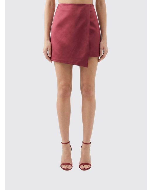 By Malene Birger Red Cotton Blend Mini Skirt