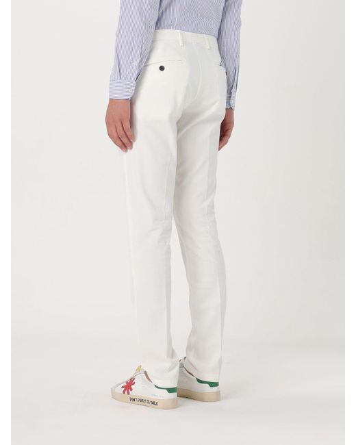 Pantalone in misto cotone di Manuel Ritz in White da Uomo