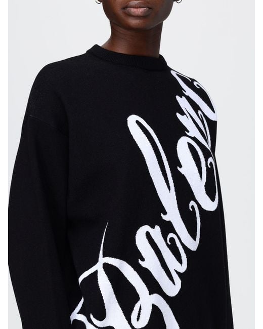 Balenciaga Blue Cotton Blend Sweater With Maxi Logo
