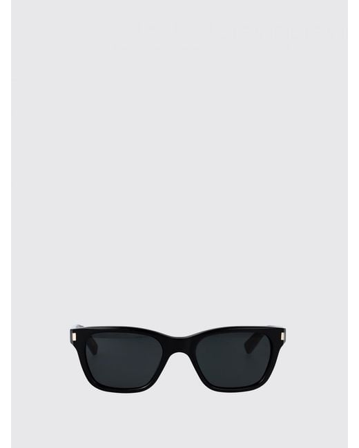 Saint Laurent White Cat-Eye Square Sunglasses for men
