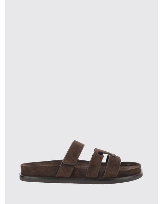 Tory Burch White Ines Suede Sandals
