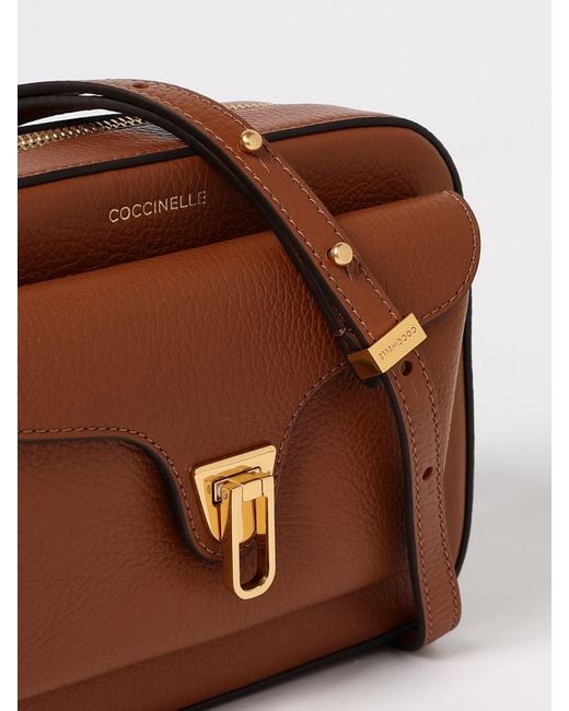 Coccinelle Brown Beat Soft Small Grained Bag