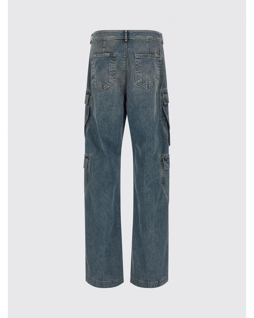 Rick Owens Blue Denim Cargo Jeans for men