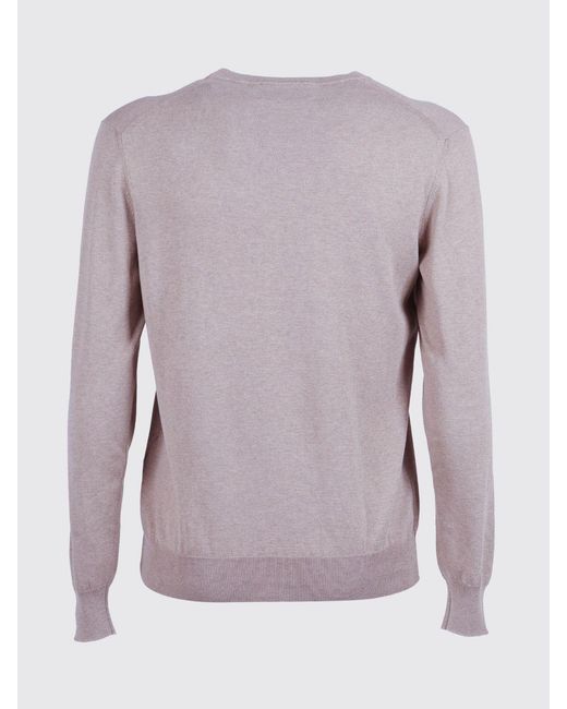 Ballantyne Purple Cotton And Silk Sweater for men