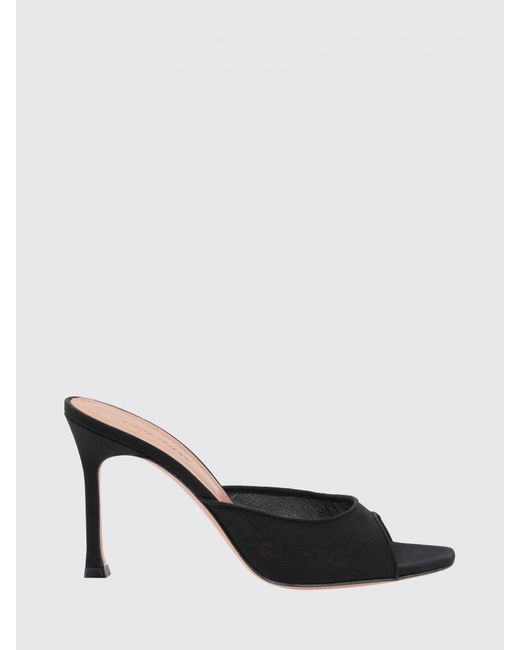 AMINA MUADDI Black Alexa Suede And Nylon Mules
