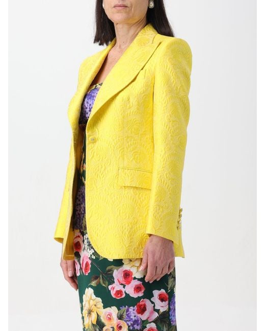 Dolce & Gabbana Yellow Blazer