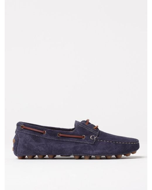 Tod's Blue Gommino Suede Loafer for men