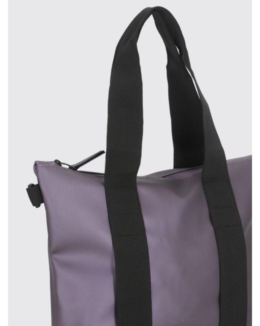 Rains Purple Micro Tote Bag