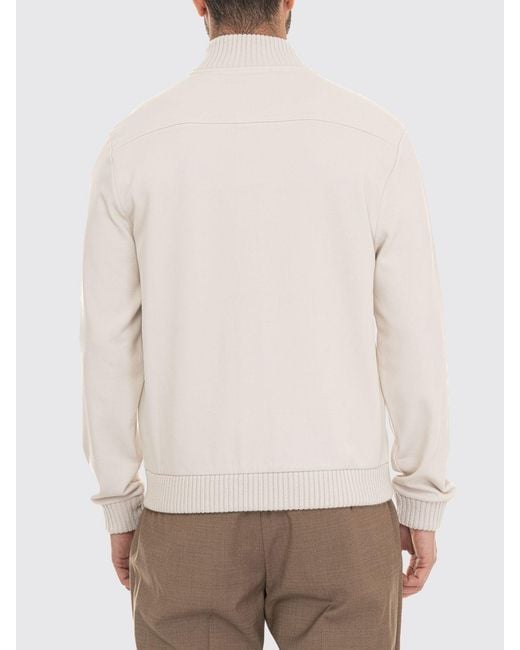 Fay Natural Cotton Blend Cardigan for men