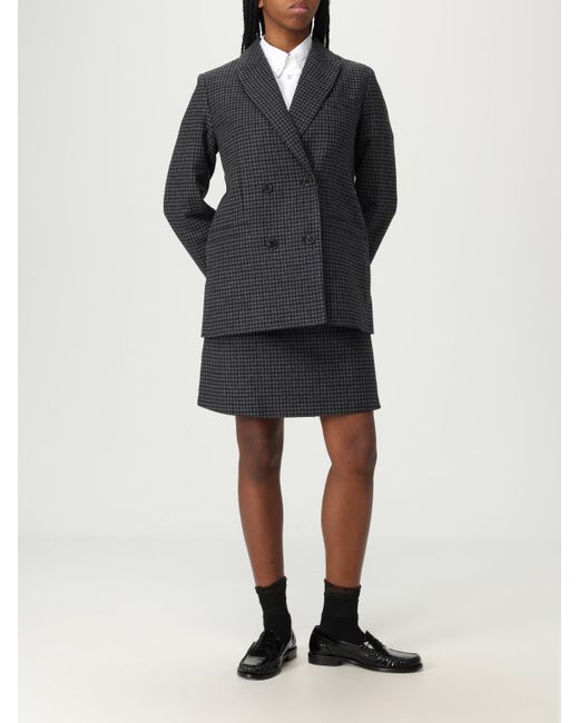 A.P.C. Black Woven Skirt For A Stylish And Comfortable Fit With An Appealing Pattern