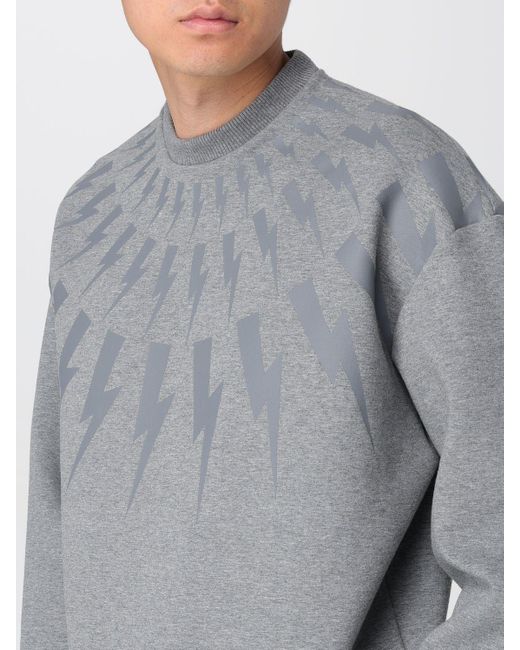 Neil Barrett Gray Sweatshirt for men