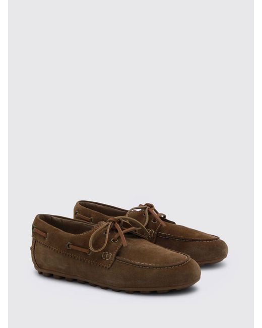 Hogan Brown Suede Loafers