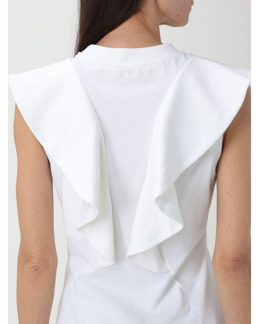 Top e bluse di Alexander McQueen in White