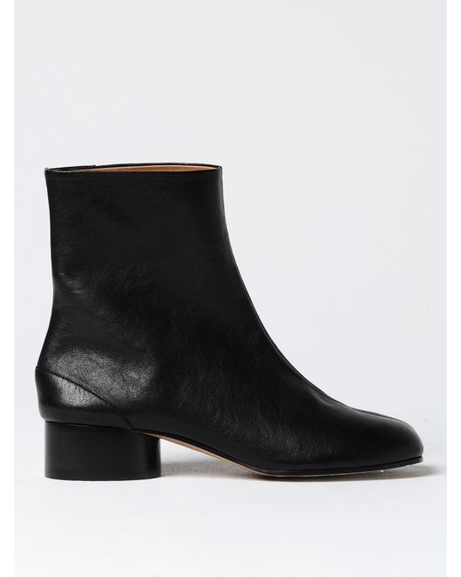 Maison Margiela Black Flat Ankle Boots