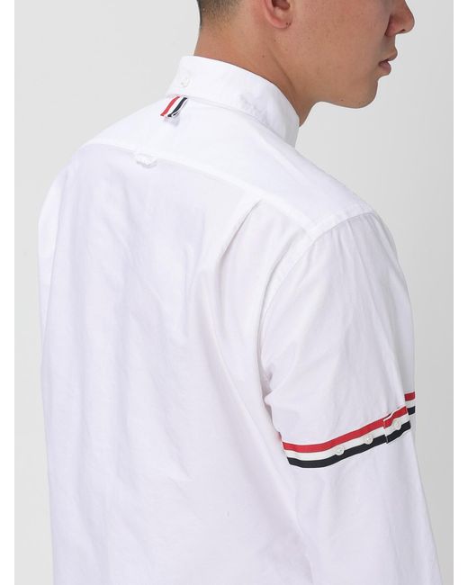 Thom Browne White Oxford Armbands Classic' Shirt for men