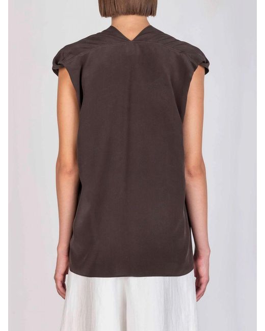 Blusa De Seda Alysi de color Blue