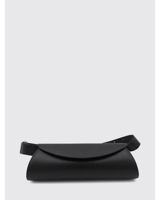 Jil Sander White Cannolo Leather Bag for men