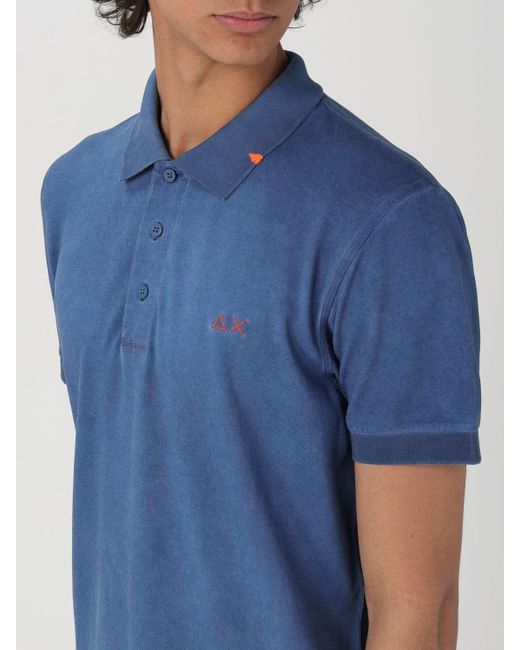 Sun 68 Blue Polo Shirt for men