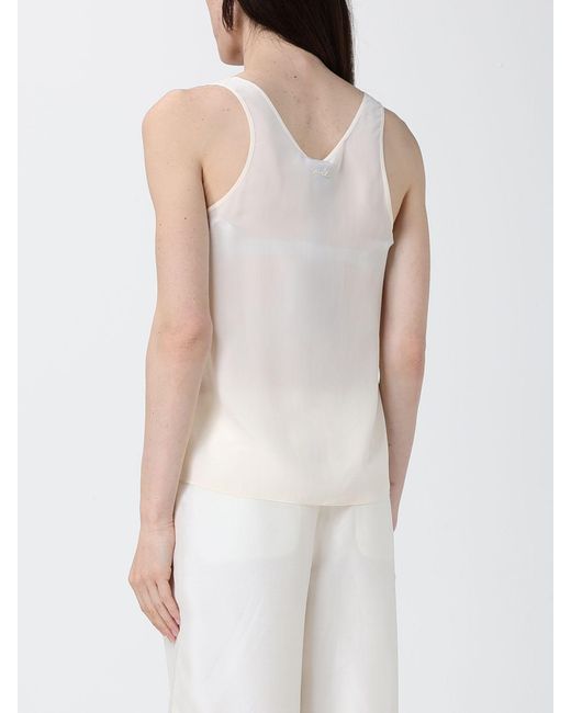 Pinko White Silk Top