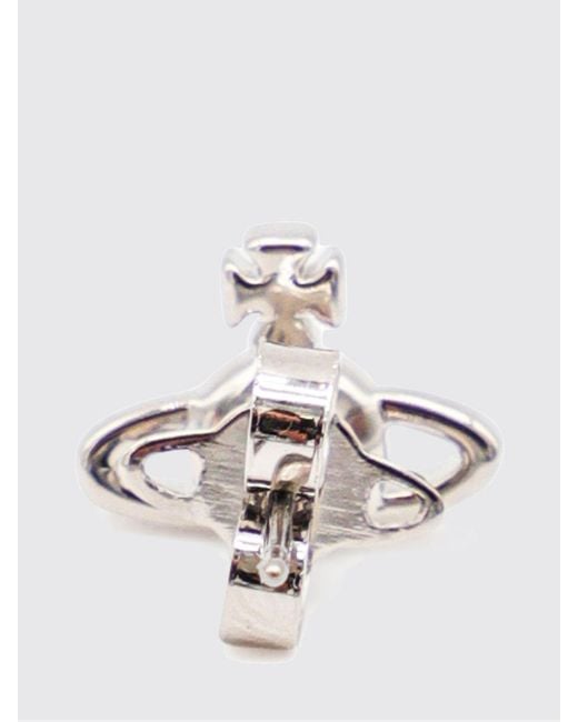 Vivienne Westwood White Orb Earring