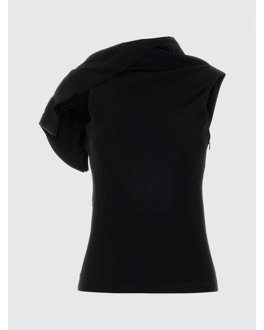 Loewe Black Asymmetric Viscose Top