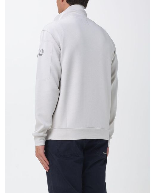 Murphy & Nye Gray High-Neck Sweatshirt With Half-Zip Closure for men