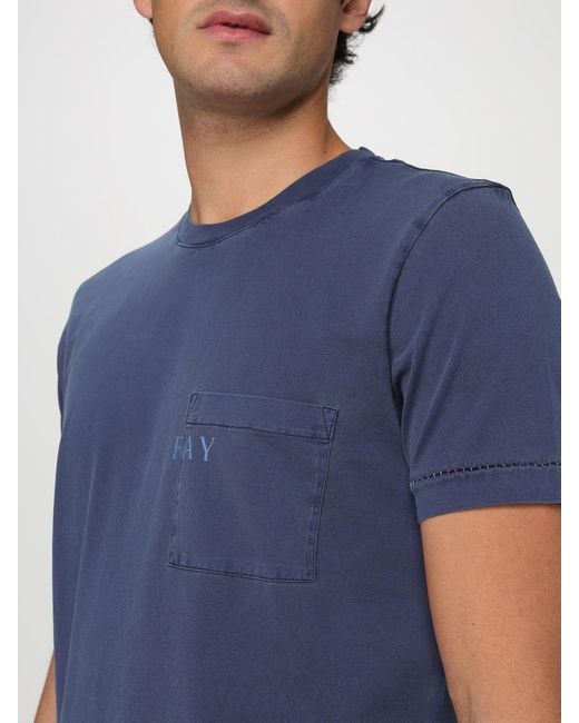 Fay Blue Polo Shirt for men