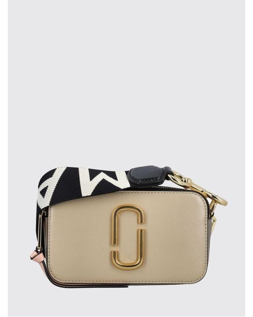 Marc Jacobs Natural The Snapshot Saffiano Leather Bag