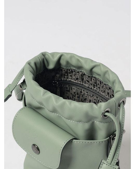 Longchamp Green Le Pliage Xtra Mini Cowhide Leather Bucket Bag
