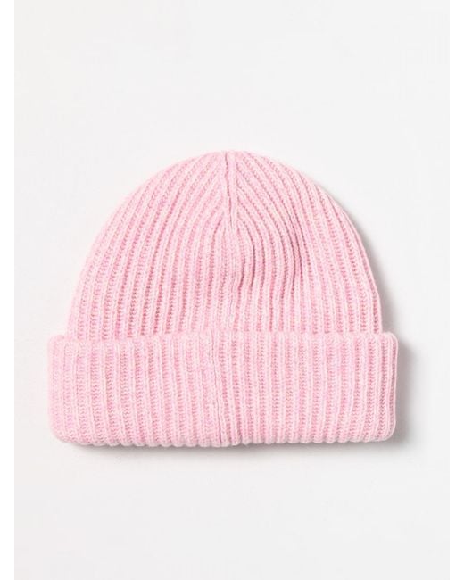Ganni Pink Hut Aus Recyceltem Wollgemisch