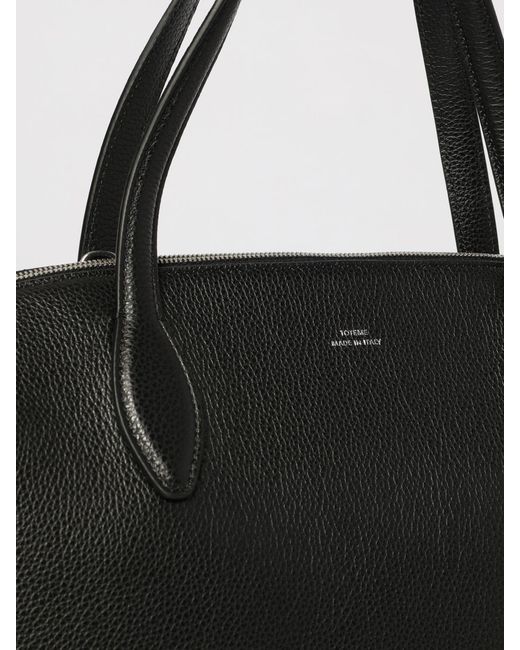 Totême  Black Medium Day Hammered Leather Bag
