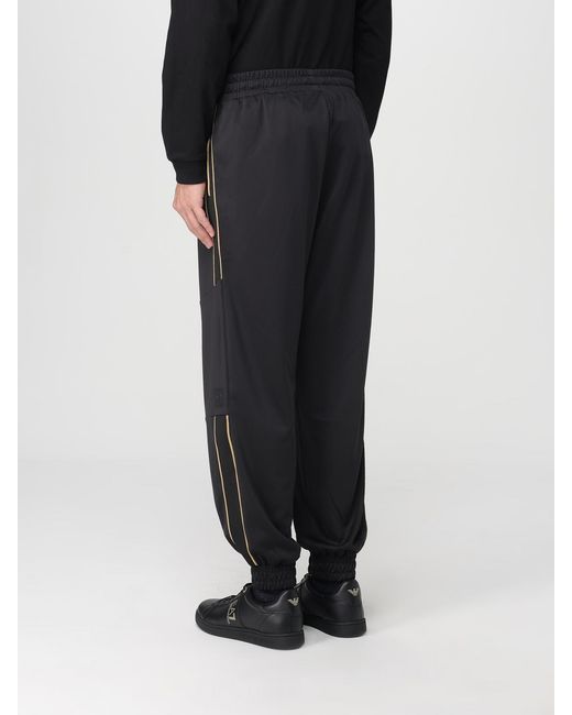 EA7 Black Trousers for men
