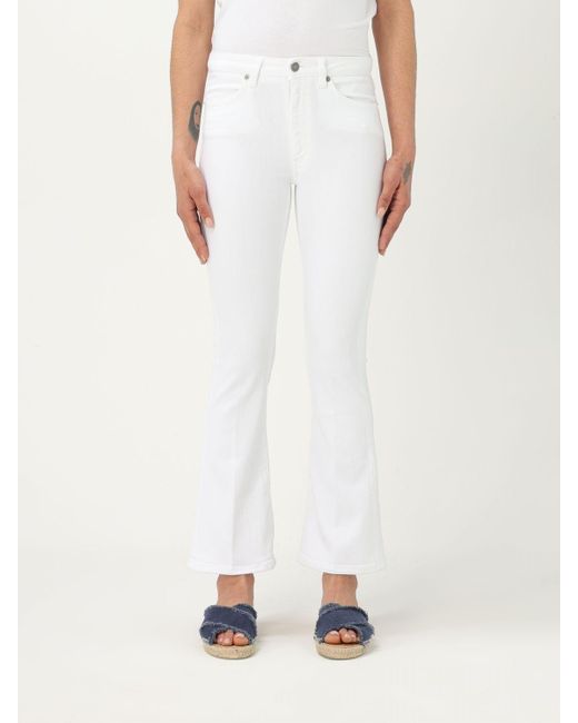Jeans in denim di Dondup in White