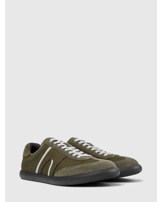 Camper Green Pelotas Soller Lyocell Tencel And Suede Sneakers for men