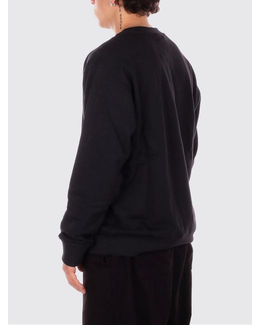 New Balance Black Cotton Crewneck Sweatshirt With Logo for men