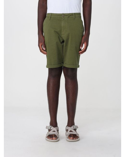 Sun 68 Green Cotton Shorts for men