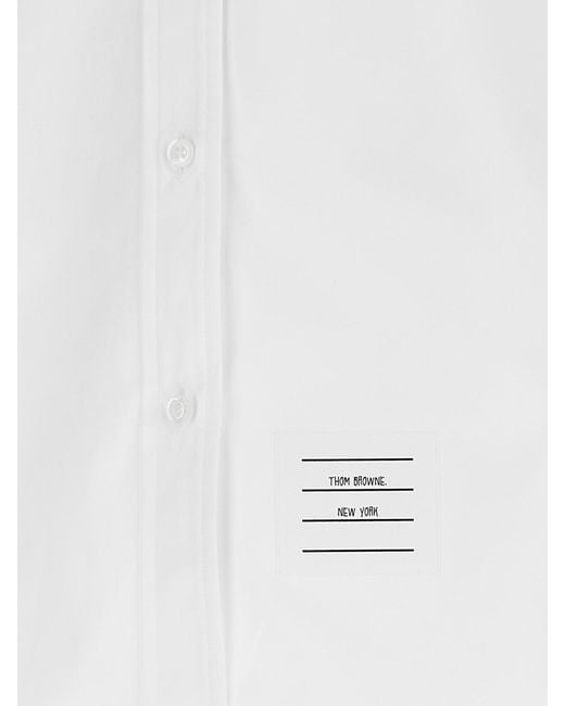 Thom Browne White Classic Cotton Poplin Shirt