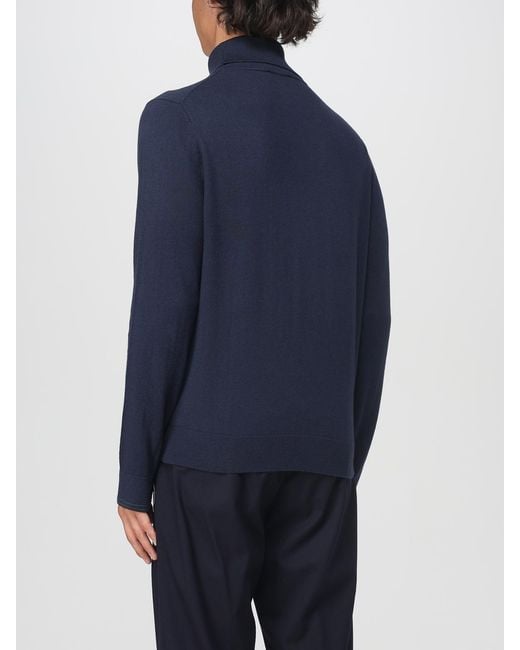 Paul Smith Blue Cotton And Wool Blend Pullover for men