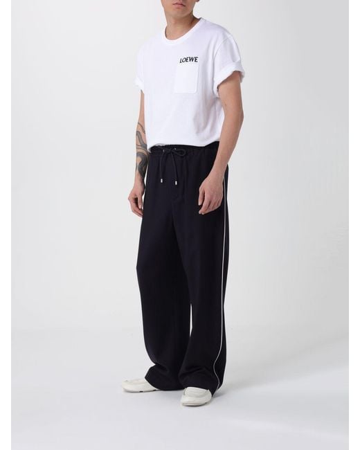 Loewe Blue Wool Jogging Trousers for men