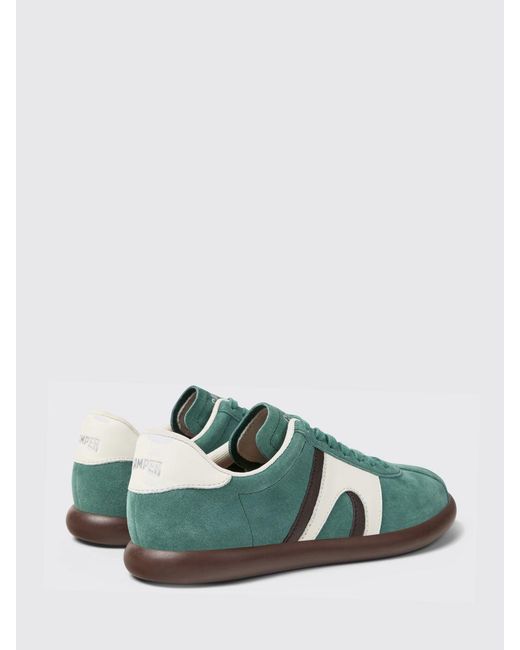 Camper Green Pelotas Soller Suede Sneakers
