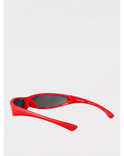 Lunettes De Soleil Homme Balenciaga pour homme en coloris Red