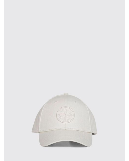 Cappello Da Baseball di Stone Island in White da Uomo