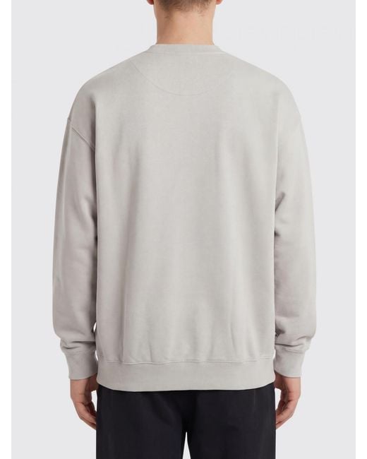 Y-3 Gray Cotton Crew Neck Sweatshirt for men