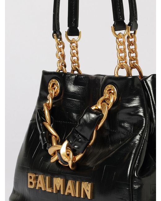 Balmain Black 1945 Soft Small Shopper Bag