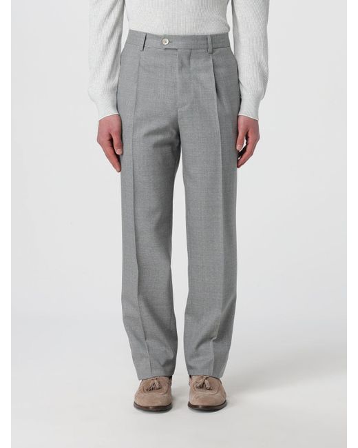 Brunello Cucinelli Gray Trousers for men