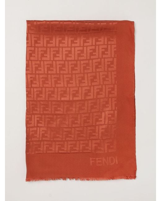 Bufanda Mujer Fendi de color Orange